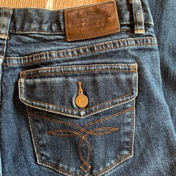 Lauren Ralph Lauren Women's Boot Cut Jeans - Dark Blue - Picture 3 of 8